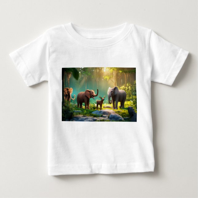 I see you've uploaded an image with a 3D animation Baby T-Shirt (Front)