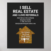 I Sell Real Estate Love Referrals Realtor