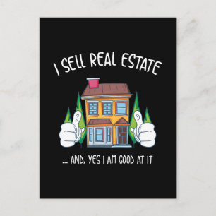 I Sell Real Estate Postcard