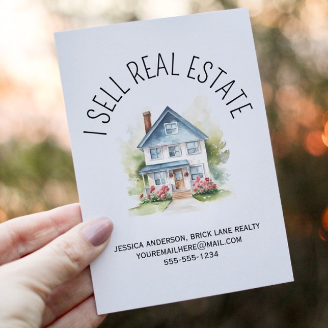 I Sell Real Estate Promotional House Postcard (Creator Uploaded)