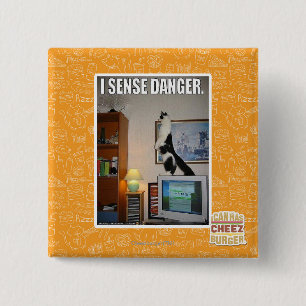 I sense danger 15 cm square badge