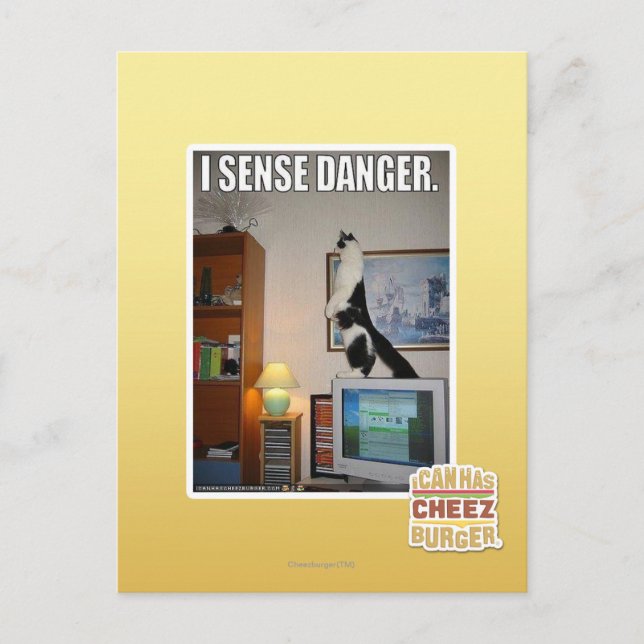 I sense danger postcard (Front)