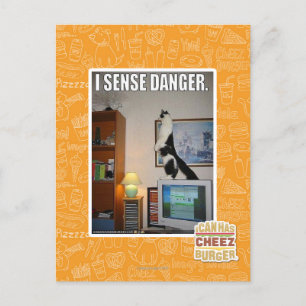 I sense danger postcard
