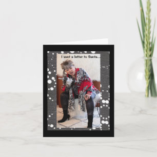 I sent a letter to Santa for a new birthday suit Card