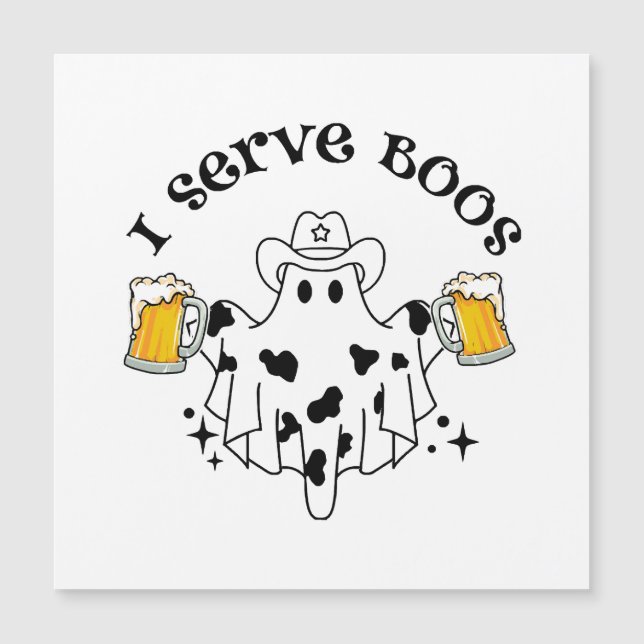 I serve Boos! Bartender spooky (Front)