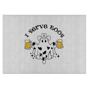 I serve Boos! Bartender spooky Cutting Board