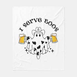 I serve Boos! Bartender spooky  Fleece Blanket