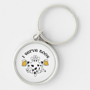 I serve Boos! Bartender spooky  Key Ring