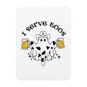 I serve Boos! Bartender spooky Magnet