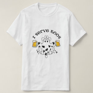 I serve Boos! Bartender spooky T-Shirt
