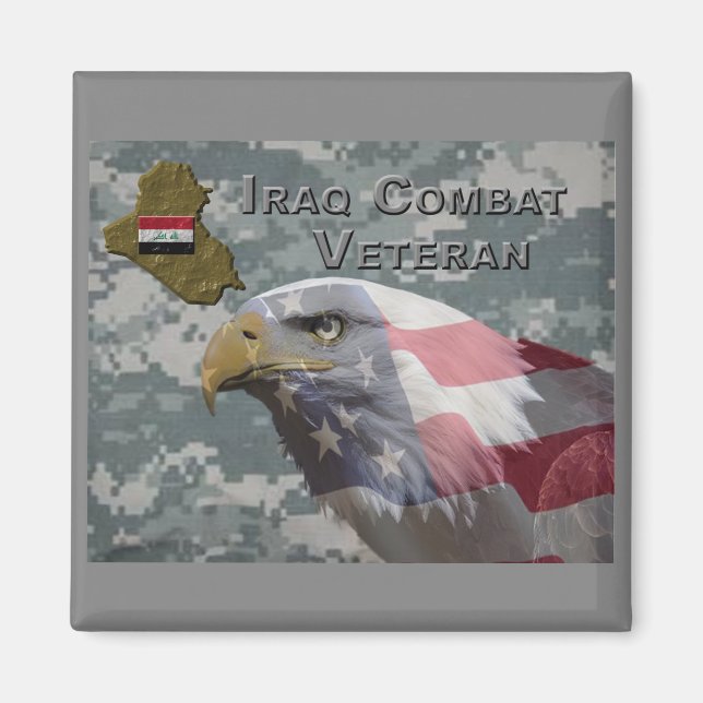 I Served - Irag Combat Veteran Magnet (Front)