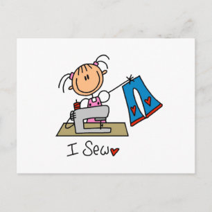 I Sew Postcard