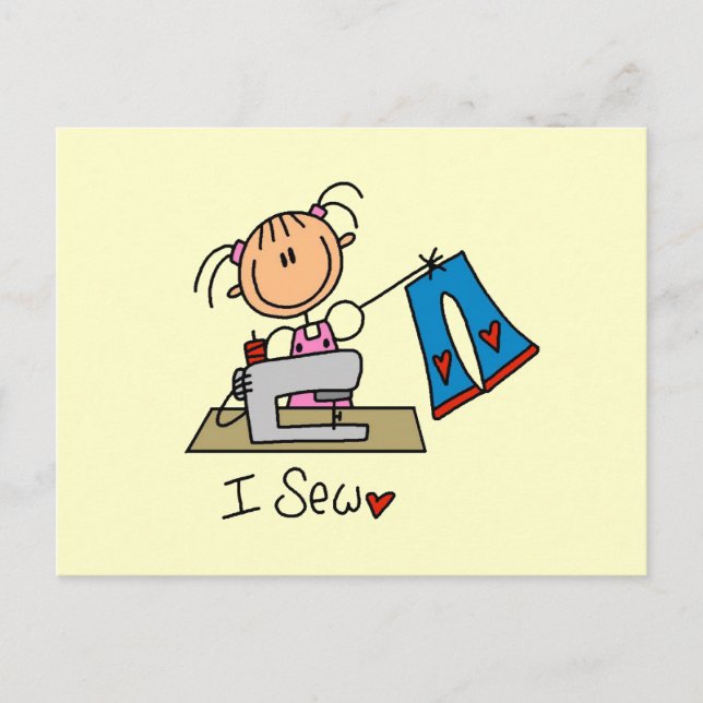 I Sew Postcard (Front)