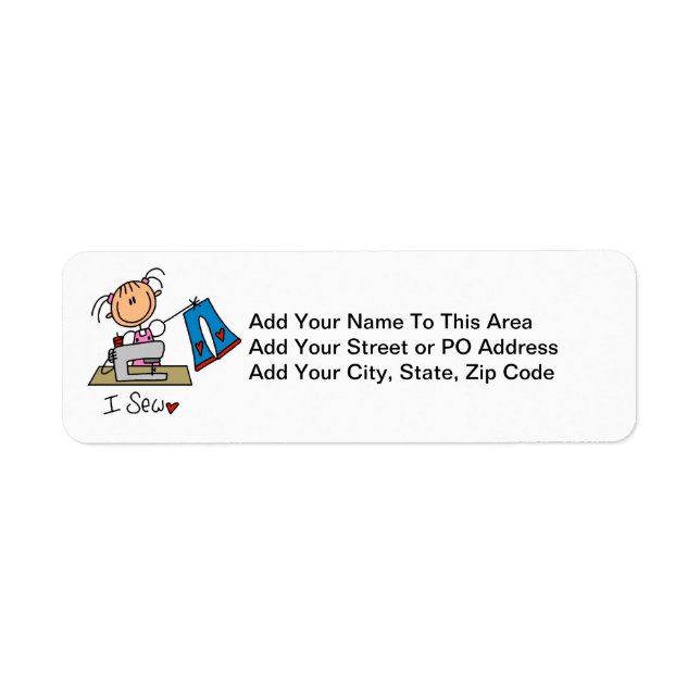 I Sew Return Address Label (Front)