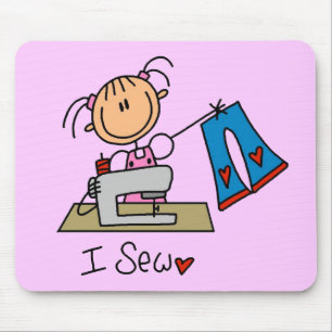 I Sew T-shirts and Gifts Mouse Pad