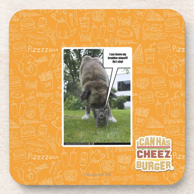 I sez leave my brudder alone coaster (Front)