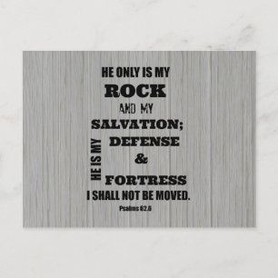 I shall not be Moved Bible Verse Postcard