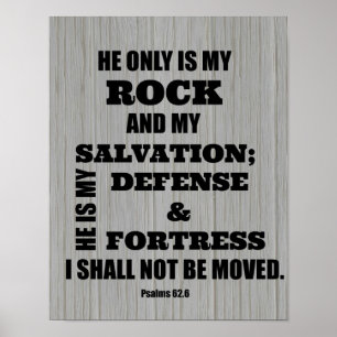 I shall not be Moved Bible Verse Poster