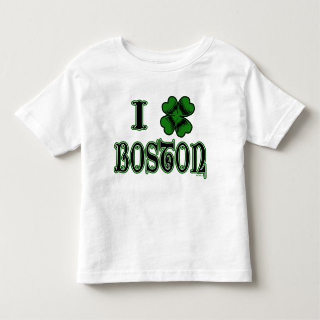 I Shamrock Boston Kids Toddler T-Shirt (Front)