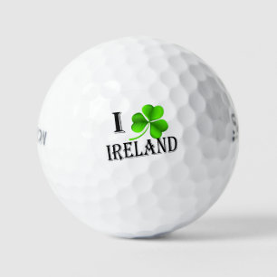 I Shamrock Ireland bk ssf gbcnt Golf Balls