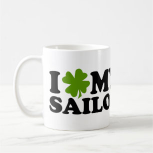 I (shamrock) My Sailor Coffee Mug