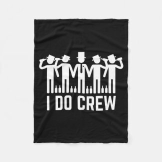 I Shirt Crew Groomsmen Bachelor Party Fleece Blanket