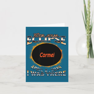 I Shirt Solar Eclipse Carmel Indiana There Card
