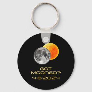 I Shirt Solar Eclipse Got Mooned Totality Key Ring