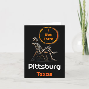 I Shirt Solar Eclipse Pittsburg Texas There Card