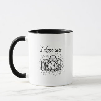 I Shoot Cats - Funny Cat Photography Mug