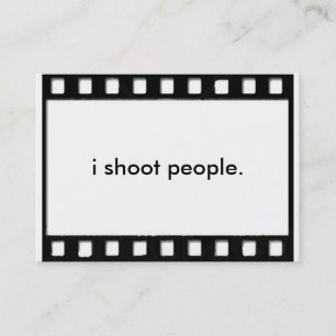i shoot people business card