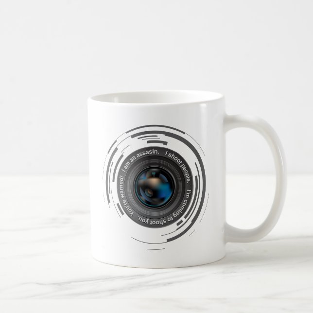 I shoot people coffee mug (Right)