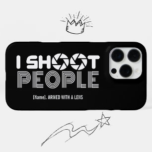 I shoot people funny photographer lover quote iPhone 16 pro max case
