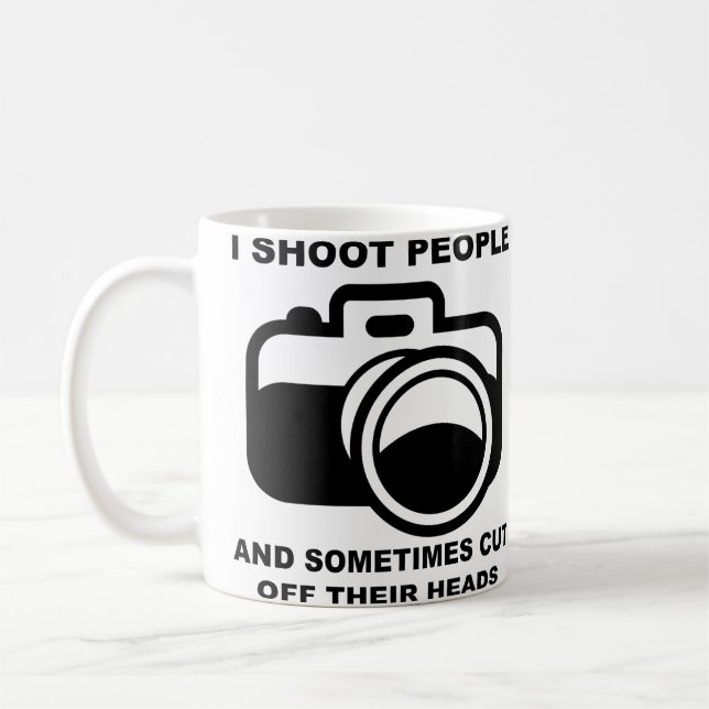 I Shoot People Funny Photography Photographer Mug (Left)