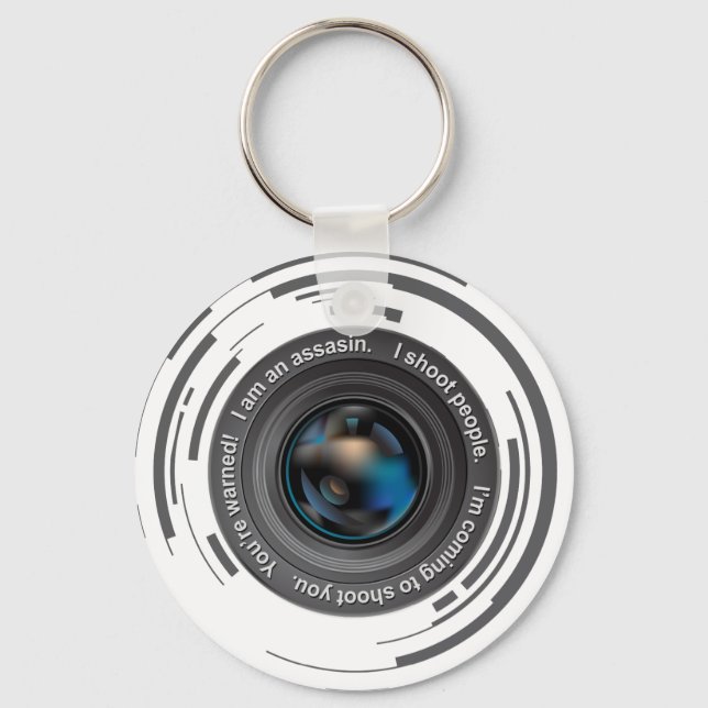I shoot people key ring (Front)