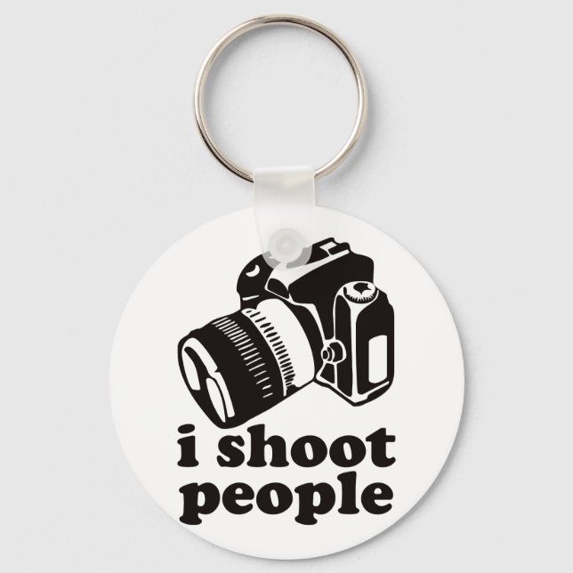 I Shoot People! Key Ring (Front)