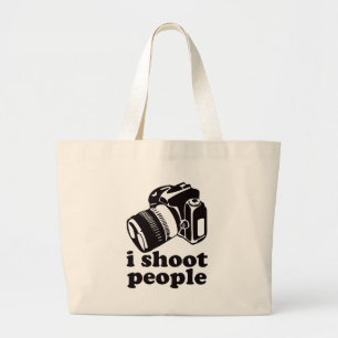 I Shoot People! Large Tote Bag