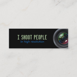 I shoot people mini business card