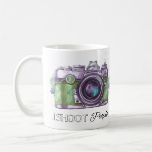 I shoot people, photography gift mug
