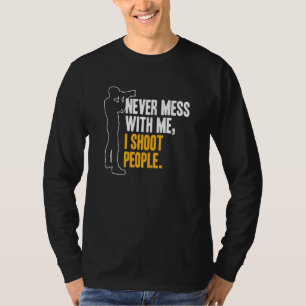 I Shoot People Photography Vintage Camera Photogr T-Shirt