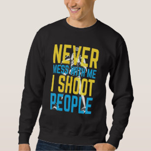I Shoot People Photography Vintage Camera Photogra Sweatshirt