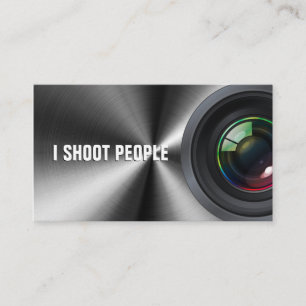 I shoot people - Professional Photographer Business Card