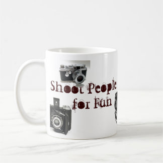 I shoot ppl for fun camera pun coffee mug