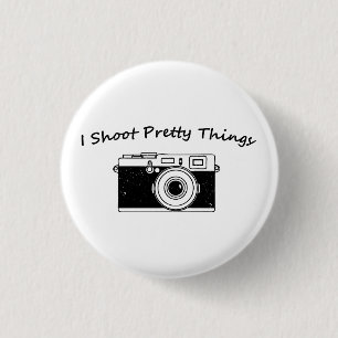 I Shoot Pretty Things Photography 3 Cm Round Badge