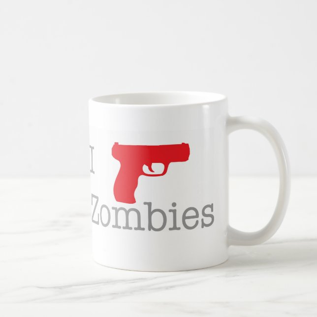 I shoot zombies coffee mug (Right)