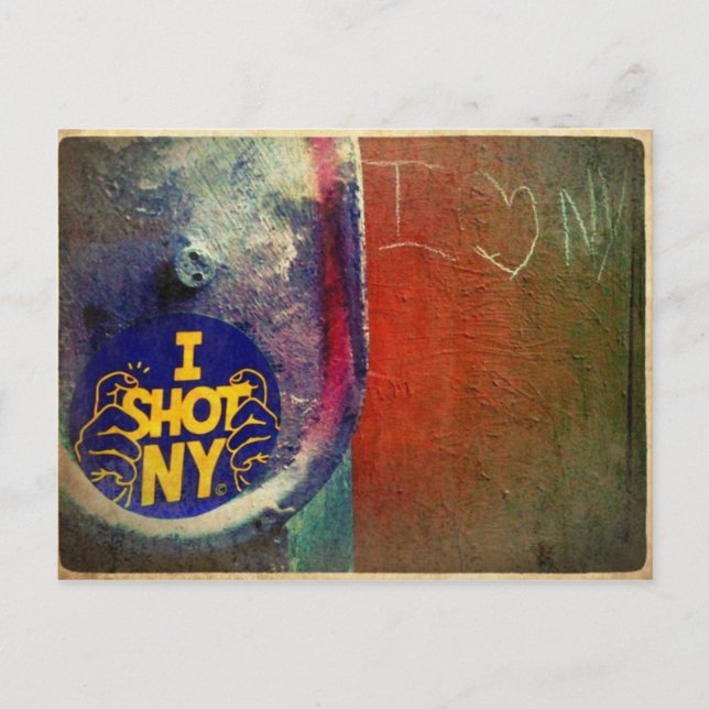 I "SHOT" NY POSTCARD (Front)