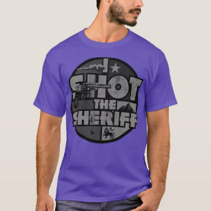 I Shot The Sheriff Slang BW T-Shirt