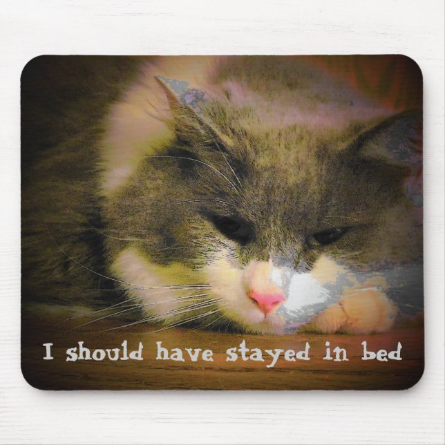 I Should have stayed in bed Mouse Pad (Front)