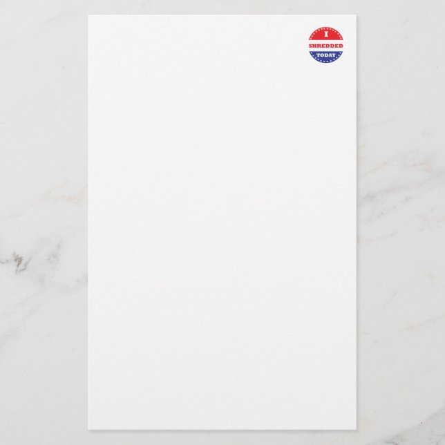 I Shredded Today (Front)