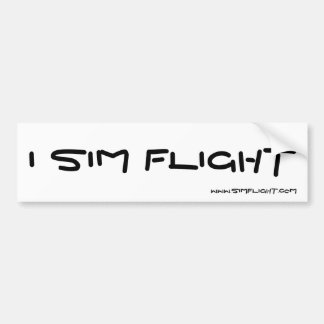 I SIM FLIGHT, WWW.SIMFLIGHT.COM BUMPER STICKER